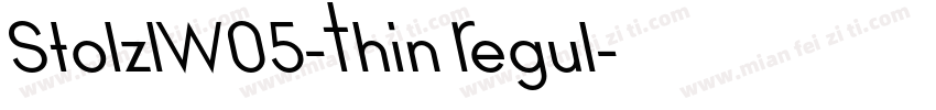 StolzlW05-Thin Regul字体转换